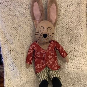 IKEA Piphare bunny rabbit wearing a jacket and pants.